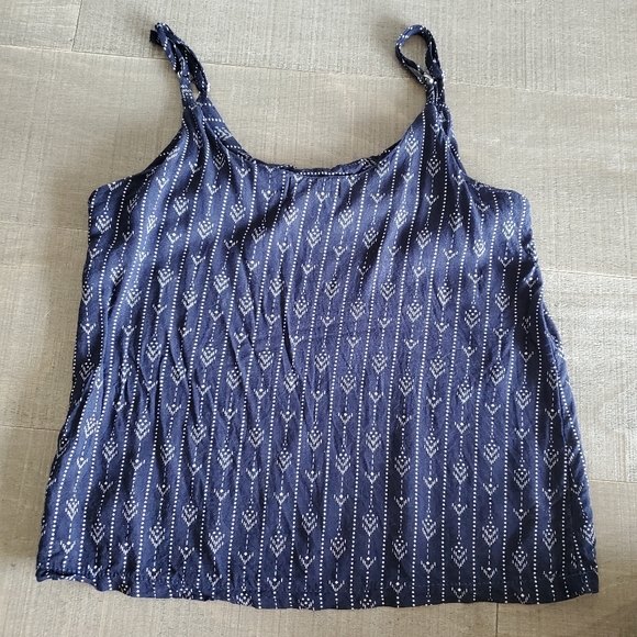 Navy Blue Harmony Boho Summer Tank - Picture 5 of 6